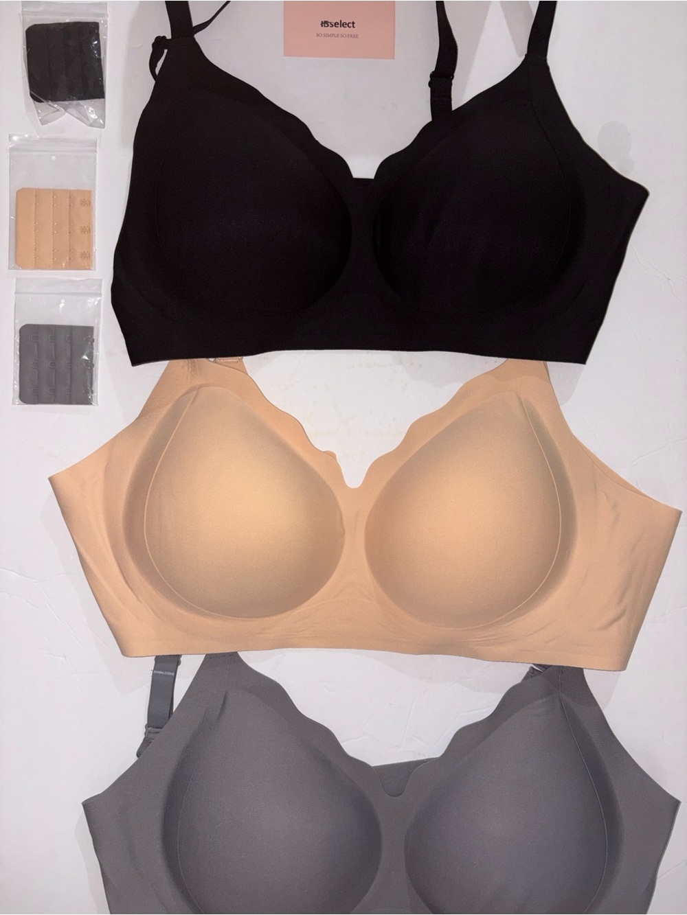 HBselect Jelly Bras for Women Seamless Comfy Push Up Wireless Tshirt Bras